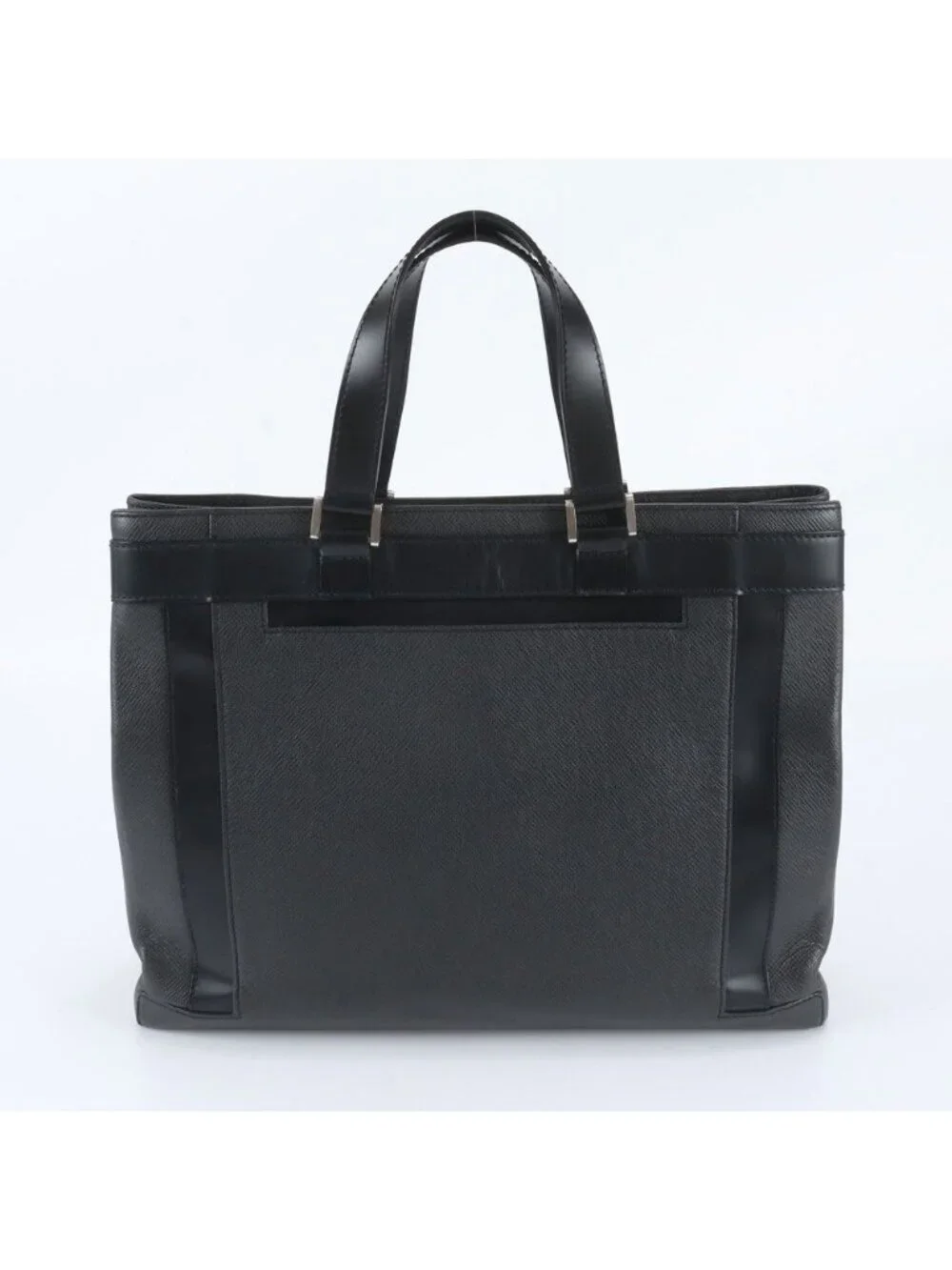 Louis Vuitton Taiga Kasbek PM Leather Tote Bag Business Black